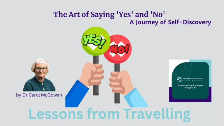The Art of Saying 'Yes' and 'No' - a blog post by Dr Carol McGowan, founder of Strategic Achievement Marketing